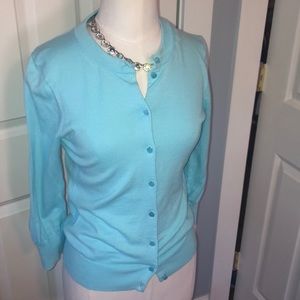 J Crew light blue Clare Cardigan